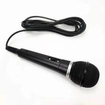 Microfone Dinamico de Plastico Preto, C/Chave - M-1800B