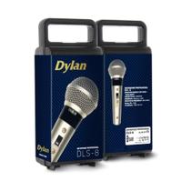 Microfone dinamico dylan dls8 c/cabo 3m champanhe Microfone dinamico dylan dls8 c/cabo 3m champanhe