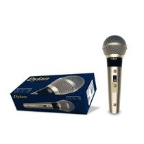 Microfone dinamico dylan dls8 c/cabo 3m champanhe
