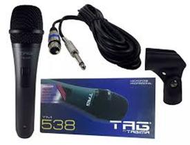 Microfone Dinâmico e Cardióide TM538 - Tag Sound