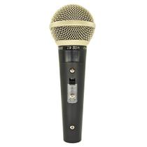 Microfone Dinâmico Le Son Com Fio, Sm58 Plus - Metálico