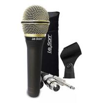 Microfone Dinâmico Le Son Ls7 Profissional Com Cabo/5m Sm58