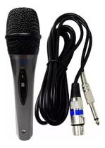 Microfone Dinâmico Leson Ls300 Unidirecional Fio 3 M
