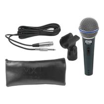 Microfone Dinâmico Pro Mxt Btm58A Estojo e Cabo 4m Cachimbo