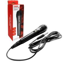 Microfone Dinâmico Profissional com fio 3mts para Karaokê Tomate