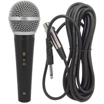 Microfone Dinâmico Profissional M58 Parecido Shure + Cabo Microfone Dinâmico Profissional M58 Parecido Shure + Cabo