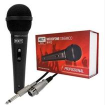 Microfone Dinâmico Profissional Preto c/ fio - MXT - M-235