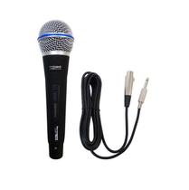 Microfone Dinâmico Profissonal com Cabo 4 Metros Performance Sound