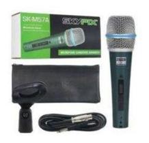 Microfone Dinamico Sk-m57a Vocal Cabo 4m Suporte E Bag Skypix