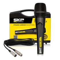 Microfone Dinâmico SKP Pro-35 com Cabo XLR