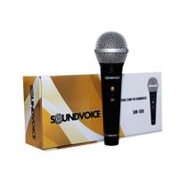Microfone Dinâmico Soundvoice SM-100 C/ Cabo - AC2329