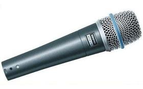 Microfone Dinâmico Supercardióide Shure Beta 57a Gar 2 Anos