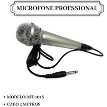 Microfone Dinâmico Tomate Com Fio Igreja Karaoke Bar Cabo MT-1018