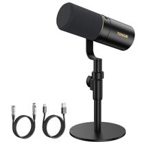 Microfone dinâmico TONOR TD520 XLR/USB para podcast e gravação