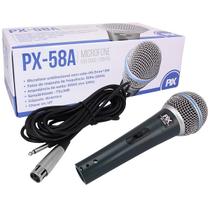 Microfone Dinamico Unidirecional com Fio PX-58A 055-0560 PIX Microfone Dinamico Unidirecional com Fio PX-58A 055-0560 PIX
