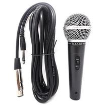 Microfone Dinâmico Unidirecional Profissional Com Fio Wg58