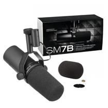 Microfone Dinâmico Vocal Para Estúdio Shure Sm7b Cor Preto