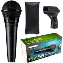 Microfone Dinâmico Vocal Profissional Shure PGA58-LC