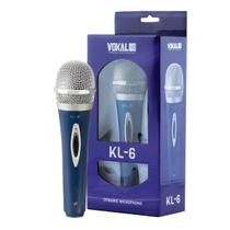 Microfone Dinâmico Vokal KL-6 Cardioide / Com Cabo P10XLR Microfone Dinâmico Vokal KL-6 Cardioide / Com Cabo P10XLR