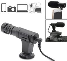 Microfone Direcional Para Celular e Câmeras DSLR Microfone Direcional Para Celular e Câmeras DSLR