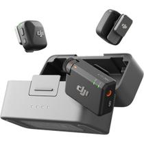 Microfone dji mic mini sem fio 2 pessoas para câmera e smartphone (2 tx + 1 rx)