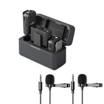 Microfone DJI Mic Sistema de tela sensível ao toque OLED sem fio para 2 pessoas Microfone DJI Mic Sistema de tela sensível ao toque OLED sem fio para 2 pessoas