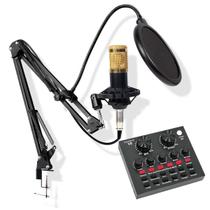 Microfone Dobrável Braço Articulado Filtro Com Mesa De Som Microfone Dobrável Braço Articulado Filtro Com Mesa De Som