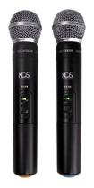 Microfone Duplo Bastão Sem Fio Kds-w382m Uhf Xlr Kadosh Cor Preto Microfone Duplo Bastão Sem Fio Kds-w382m Uhf Xlr Kadosh Cor Preto