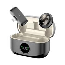 Microfone Duplo De Lapela Sem Fio K31Pro 2.4G Bluetooth 5.3 Cancelamento De Ruído Para Gravação De