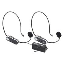 Microfone Duplo Profissional Headset Sem Fio SFW-20 - STANER