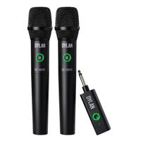 Microfone Duplo Sem Fio com Receptor P10 Dylan DC-3000 Microfone Duplo Sem Fio com Receptor P10 Dylan DC-3000