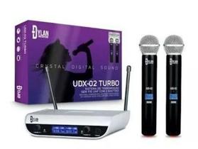 Microfone Duplo Sem Fio Dylan Modelo Udx 02 Turbo Microfone Duplo Sem Fio Dylan Modelo Udx 02 Turbo