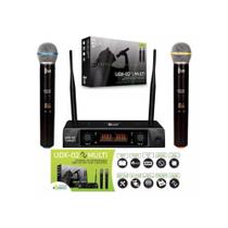 Microfone Duplo Sem Fio Dylan UDX02 Digital 60 Canais Uhf Microfone Duplo Sem Fio Dylan UDX02 Digital 60 Canais Uhf