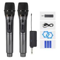 Microfone Duplo Sem Fio ELETROMEX ANTRUIDOS