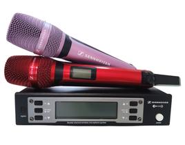 Microfone duplo sem fio EW135 G4 Sennheiser - vermelho e rosa claro
