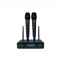 Microfone duplo sem fio kadosh k 422m uhf bastao preto Microfone duplo sem fio kadosh k 422m uhf bastao preto