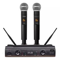 Microfone Duplo Sem Fio Par Digital Dylan DW602-Max UHF