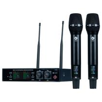 Microfone Duplo Sem Fio Profissional Kadosh K492 UHF