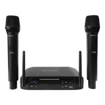 Microfone Duplo Sem Fio Profissional Multicanais Ls916 Base Leson Microfone Duplo Sem Fio Profissional Multicanais Ls916 Base Leson