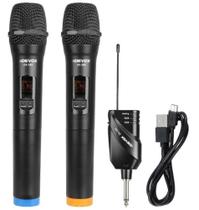 Microfone duplo sem fio uhf devox dx-382 Microfone duplo sem fio uhf devox dx-382