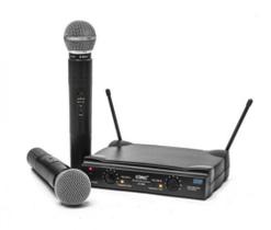 Microfone Duplo Sem Fio Uhf Wireless Profissional Le 906