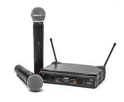 Microfone Duplo Sem Fio UHF Wireless Profissional LE-906 - LELONG