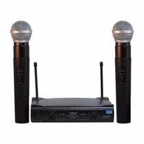 Microfone Duplo Sem Fio Wireless Igrejas Cultos Cantar Hinos