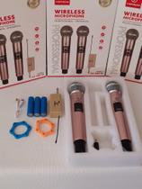 microfone duplo sem fios, baterias recarregaveis, UHF, kapbom KAM87 - KAP BOM microfone duplo sem fios, baterias recarregaveis, UHF, kapbom KAM87 - KAP BOM