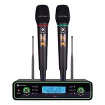 Microfone Duplo UHF Recarregável Kadosh K 422M REC Microfone Duplo UHF Recarregável Kadosh K 422M REC