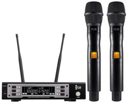 Microfone Dylan D9000s duplo sem fio - 200 Canais -Profissional - ORIGINAL Microfone Dylan D9000s duplo sem fio - 200 Canais -Profissional - ORIGINAL