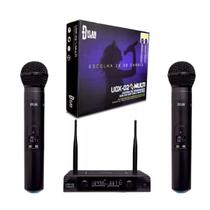 Microfone Dylan S/ Fio Uhf Duplo Display Digital Udx-02