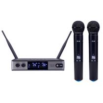 Microfone Dylan Sem Fio UDX-02 Multi Duplo De Mão