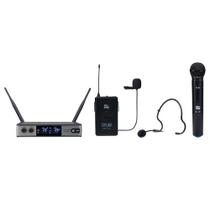 Microfone Dylan Sem Fio UDX-05 Multi Bastão, Headset e Lapela Microfone Dylan Sem Fio UDX-05 Multi Bastão, Headset e Lapela