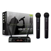 Microfone dylan udx-02 duplo 2x30 canais Microfone dylan udx-02 duplo 2x30 canais